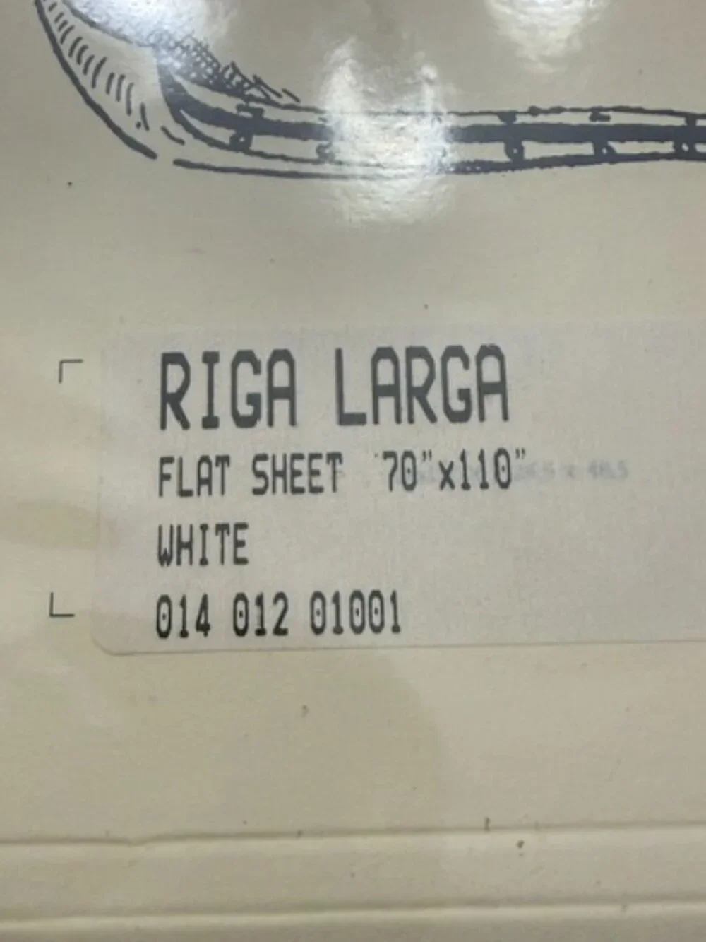 Bellora 280 Thread Count Twin Flat Sheet Wide White Stripe Cotton Made in Italy